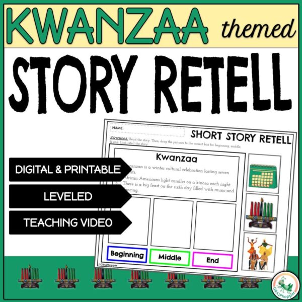 Kwanzaa story retell activities