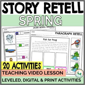 Back to school story retell and 3 picture sequencing activities