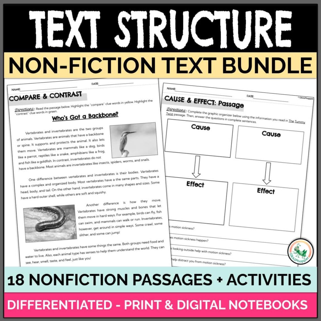 nonfiction text structure for test prep