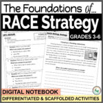 RACE Writing Strategy Foundations, Anchor Charts, Passages & Activities ...
